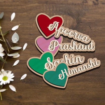 Heart Name Fridge Magnet – 3D Cutout Custom Design - Sblossom