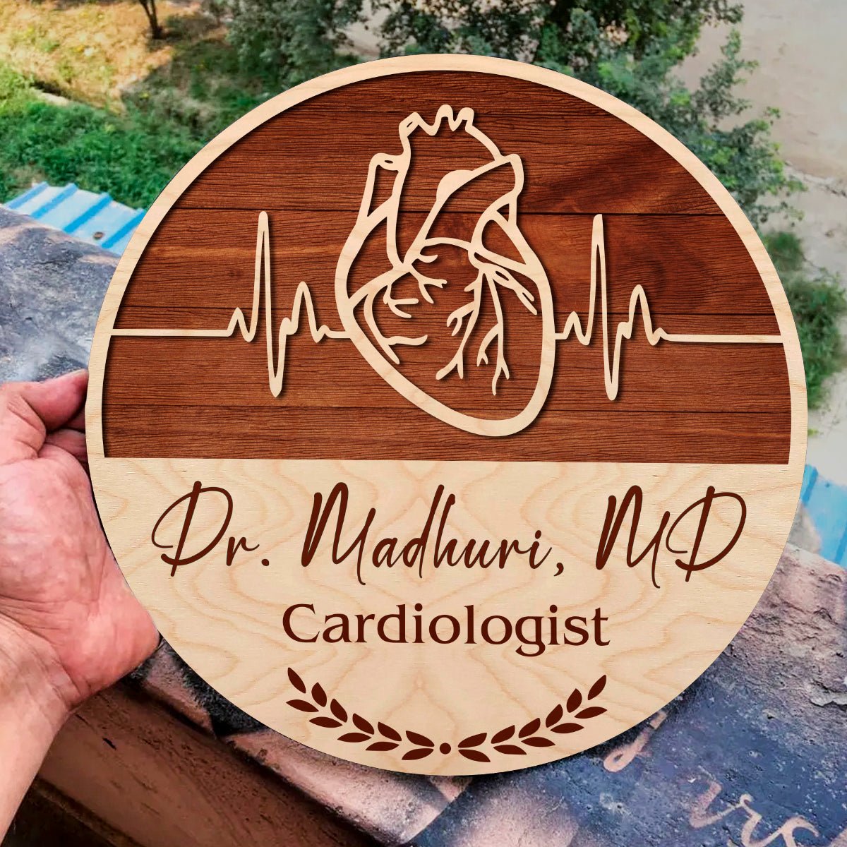 Heart Name Plate Design – Anatomical Cardiologist Board - Sblossom