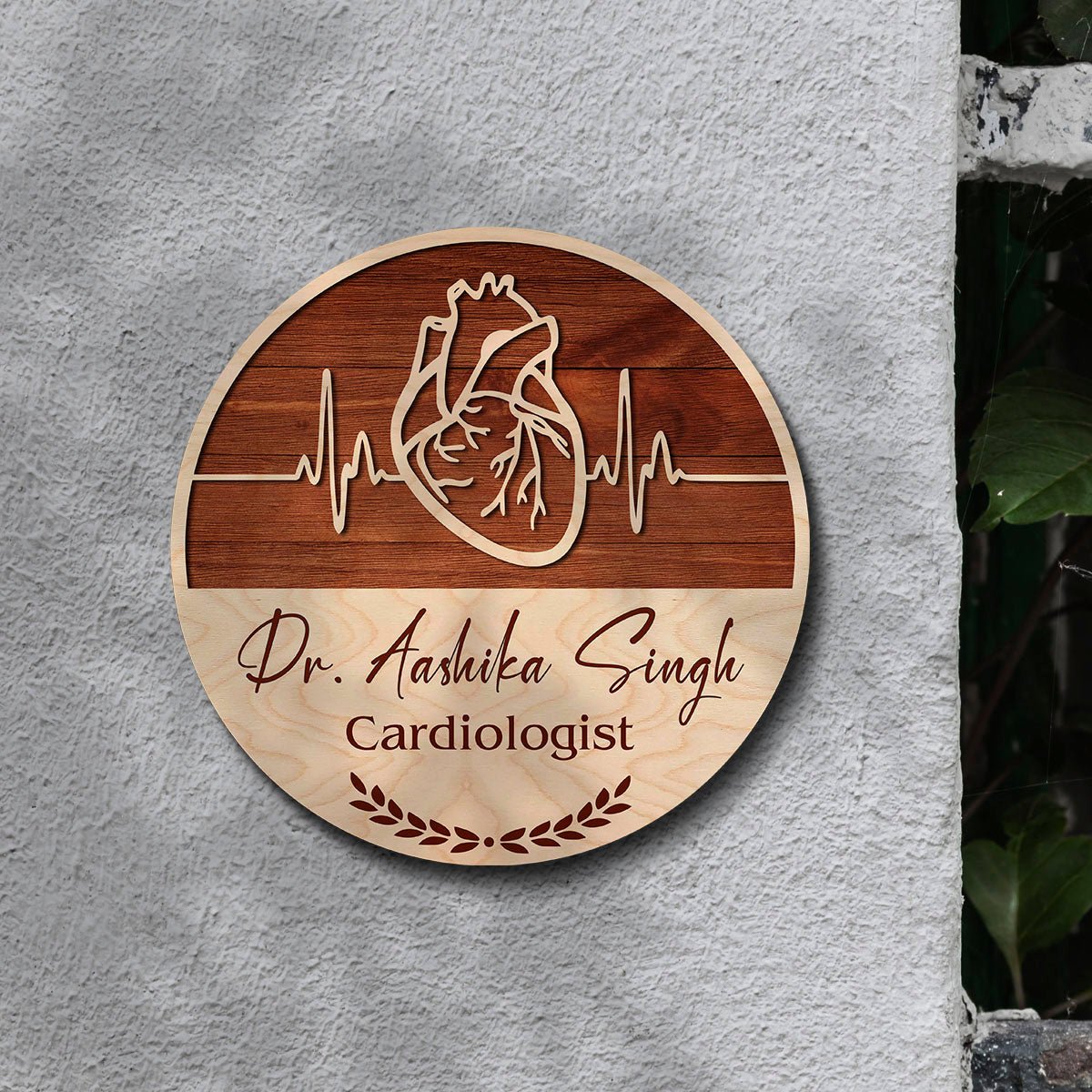 Heart Name Plate Design – Anatomical Cardiologist Board - Sblossom