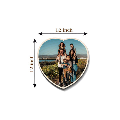 Heart Shape Photo Frame – Personalized Couple Photo Wood - Sblossom