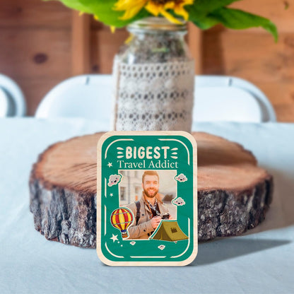 Honeymoon Couple Fridge Magnet – You & Me Photo Wood - Sblossom