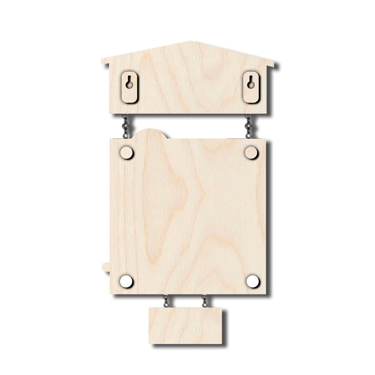 Hut-Hanging Name Plate for Office and Home – Walnut - Sblossom