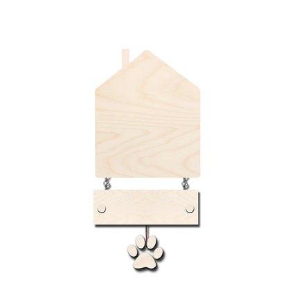 Hut Style Name Plate with Pets | Personalized - Sblossom