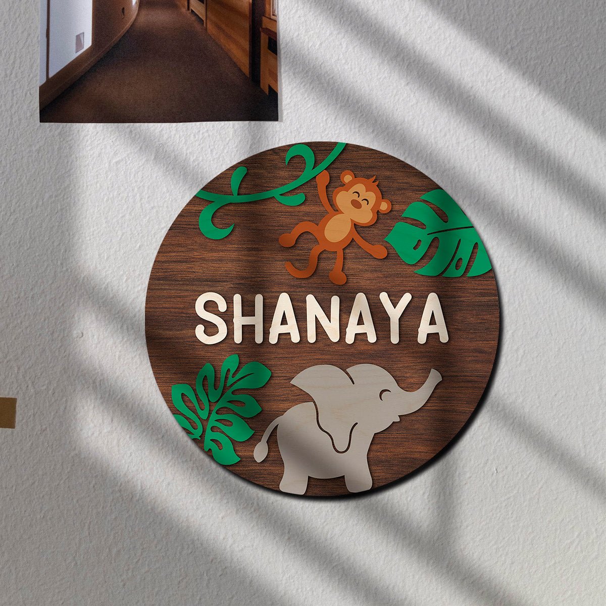 Jungle Name Plate Design for Kids Bedroom - Sblossom