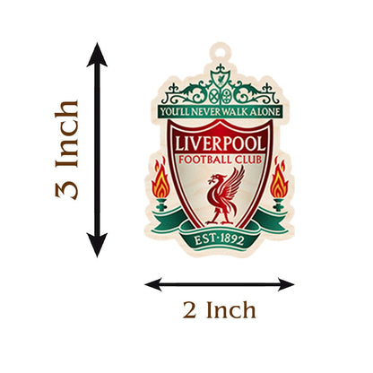 Liverpool Wooden Keychain with Football Crest for Reds Fans - Sblossom