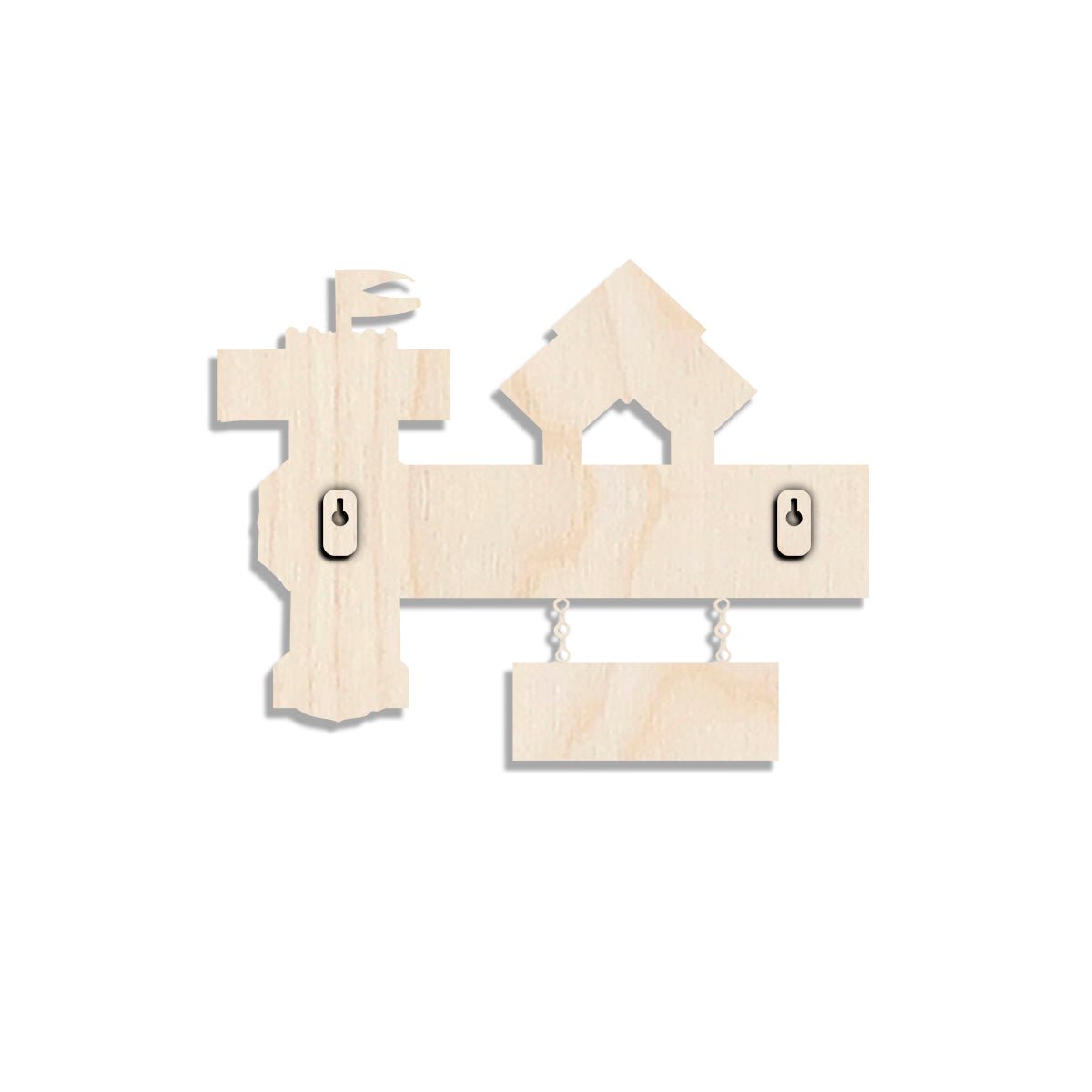 Lord Ganesha Hut Name Plate Design for Home - Sblossom
