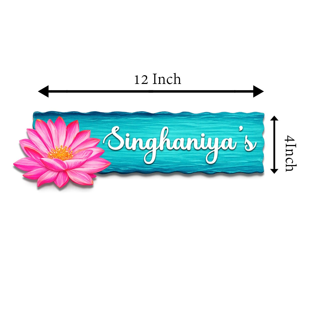 Lotus-Bloom New Home Name Plate Design for Entrance - Sblossom