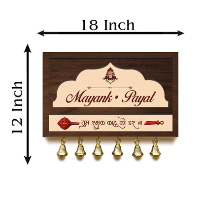 Main Gate Name Plate – Lord Hanuman Wooden - Sblossom