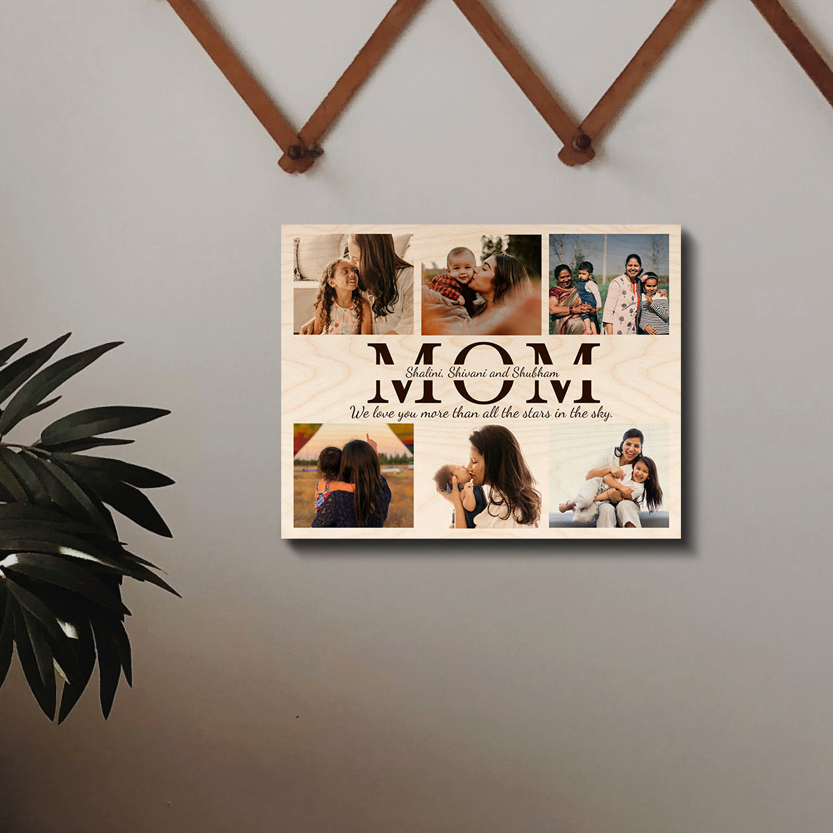 Wood Photo Prints with Personalized Picture and Natural Finish
