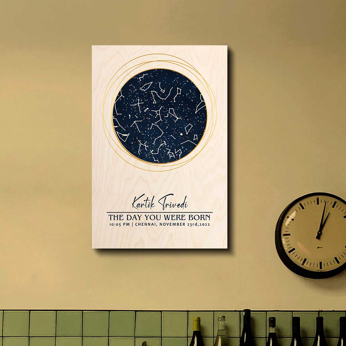 Birthdate Sky Map Print – Personalized Star Night Sky