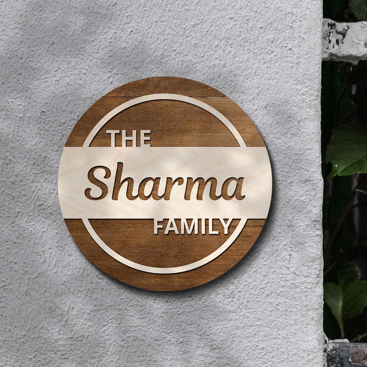 wood name plate for home – modern style wooden 3D letters birch