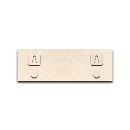 Professional advocate name plate styled on a chamber door
