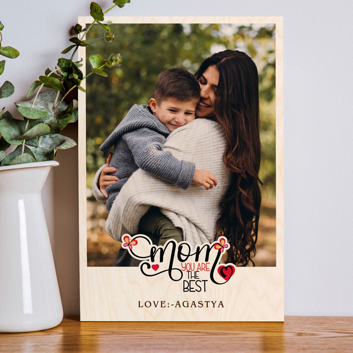 Mother Photo Print on Wood with Personalized Picture - Sblossom