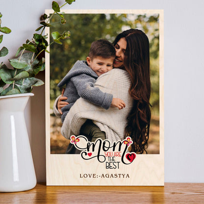 Mother Photo Print on Wood with Personalized Picture - Sblossom