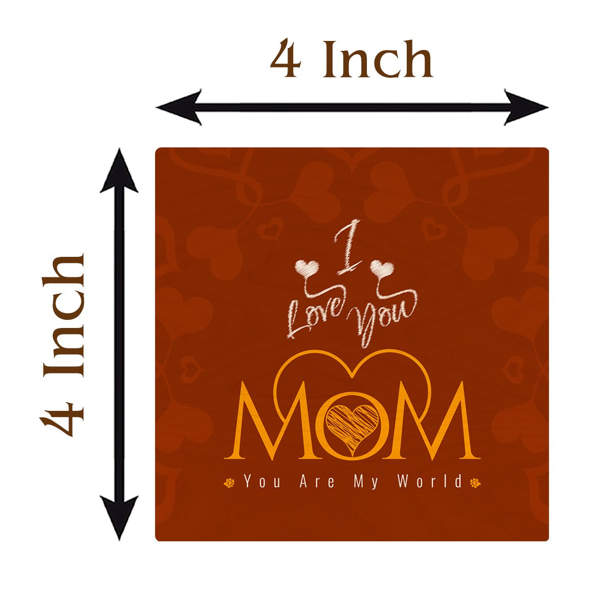 Mothers Day Coaster in Wood with Personalized Mom Quote - Sblossom