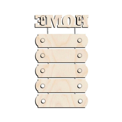 Multi-Plank Hanging Name Plate for Home — Family Wood - Sblossom