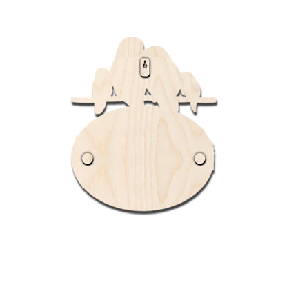 Name Plate for Family of 4 – Love-Bird Branch Cut-Out for Entrance - Sblossom
