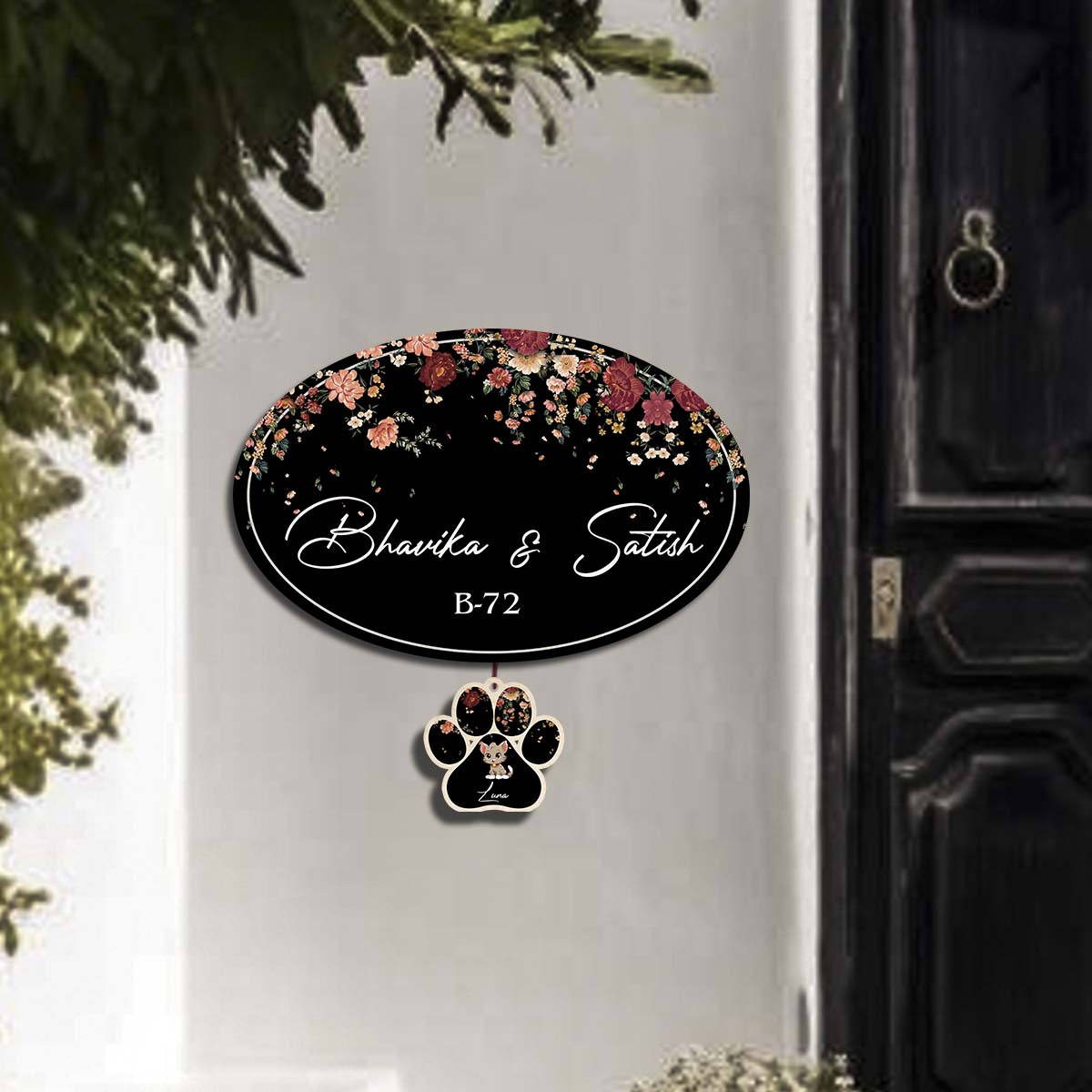 Name Plate with Pet Name | Personalized - Sblossom