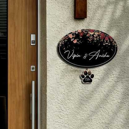 Name Plate with Pet Name | Personalized - Sblossom