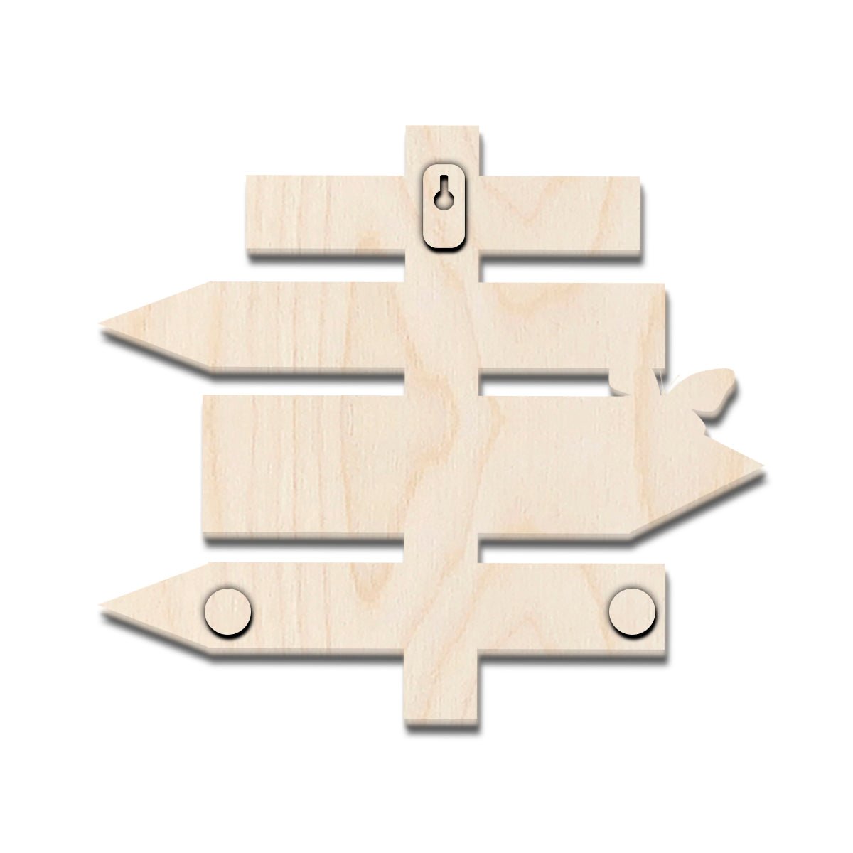 Newborn Name Plate — Wooden Signpost Milestones, 12x12 Inch - Sblossom