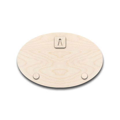 Oval Name Plate Design for Front Door - Sblossom