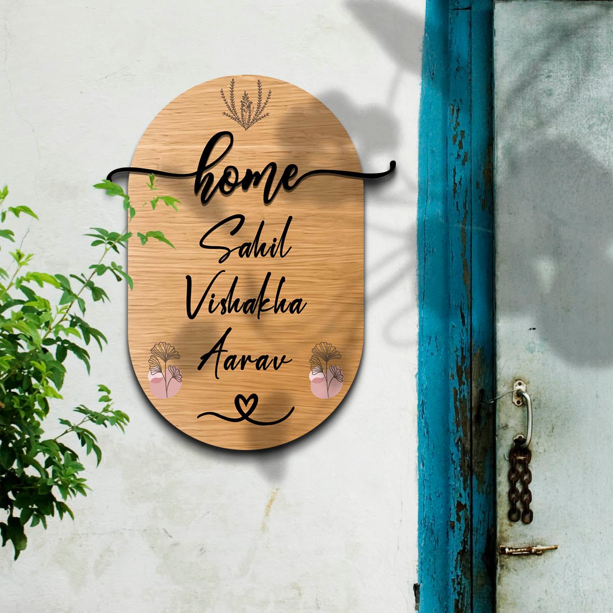 Owners Name Plate Design – Tall Home Script in 3D - Sblossom