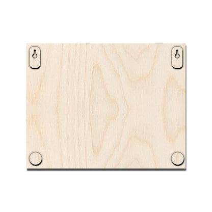 Patterned-Border Wooden Name Plate Border Design for Door - Sblossom