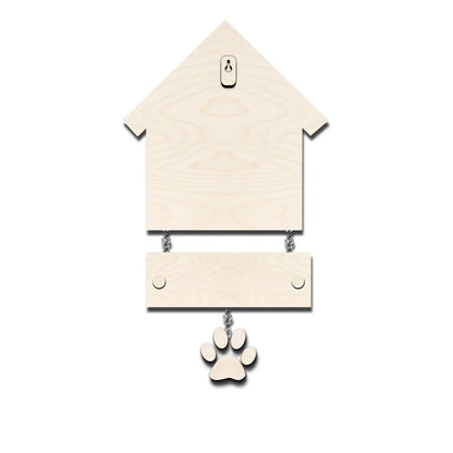 Paw Sign Couple Pet Name Plate for Door - Sblossom
