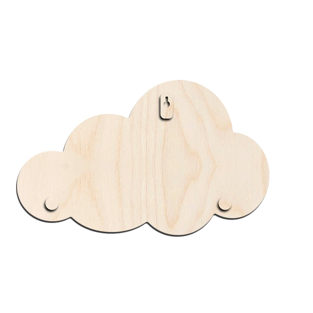 Personalized Kids Name Sign – Cloud Shape Ocean Wooden Nursery Decor, 10.5x7 Inch - Sblossom