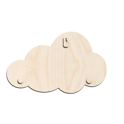 Personalized Kids Name Sign – Cloud Shape Ocean Wooden Nursery Decor, 10.5x7 Inch - Sblossom