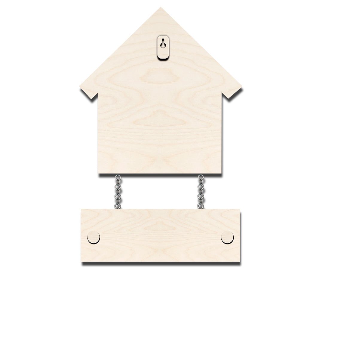 Pets Name Plate Design – House Shape with Cat Tag - Sblossom