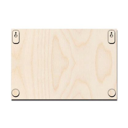Photo Wood Print in Wood with Personalized Couple Picture Design - Sblossom