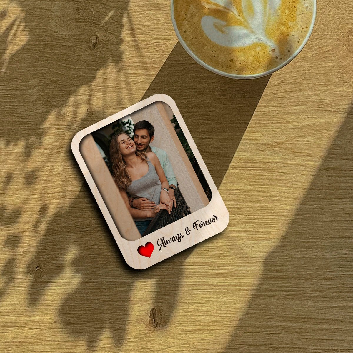 Print on Wood Photo Magnet with Custom Personalized Picture Design - Sblossom
