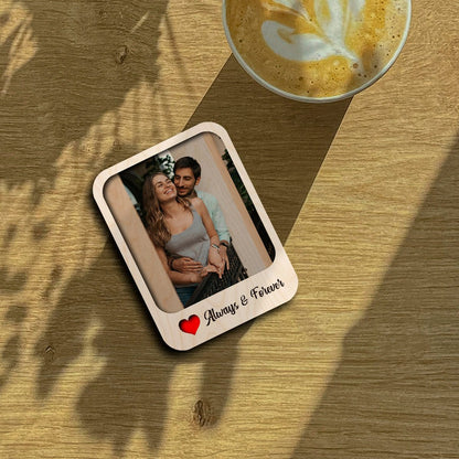 Print on Wood Photo Magnet with Custom Personalized Picture Design - Sblossom