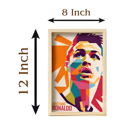 Ronaldo Wooden Frame Wall Art with Colourful Pine Pop Design - Sblossom