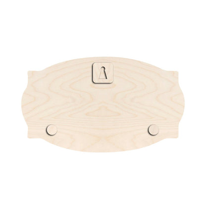 Shri Ram Name Plate – Walnut Scallop Ram Ji Family for Main Door - Sblossom