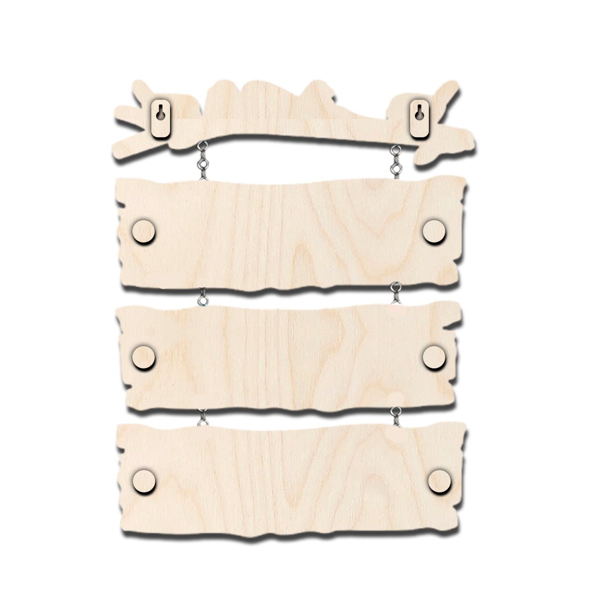 Sparrow Plank Name Plate Design for Home with Two Kids Names - Sblossom