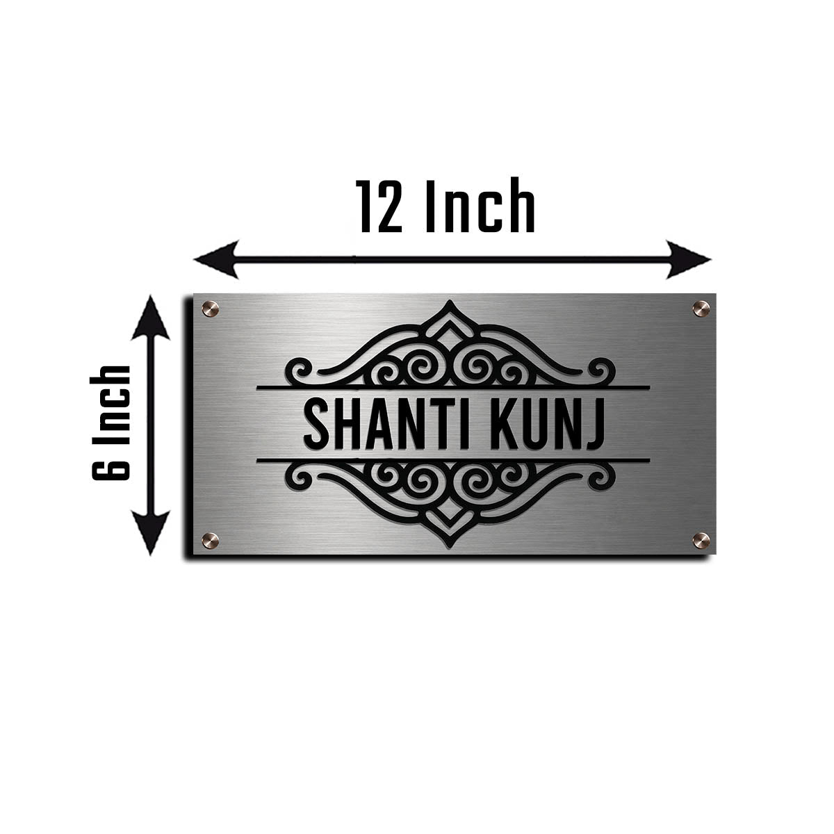 Stainless Steel Name Plate for Home — Royal SS Board - Sblossom