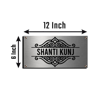 Stainless Steel Name Plate for Home — Royal SS Board - Sblossom