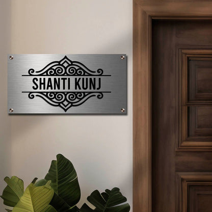 Stainless Steel Name Plate for Home — Royal SS Board - Sblossom