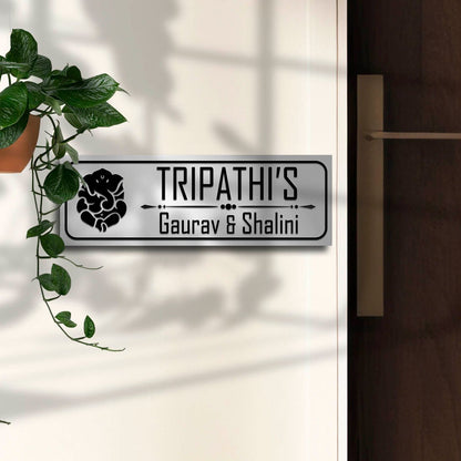 Stainless Steel Nameplates – Ganesha Family in 3D - Sblossom