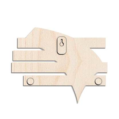 Tick-Shape Wooden Name Plate for House – Marathi - Sblossom