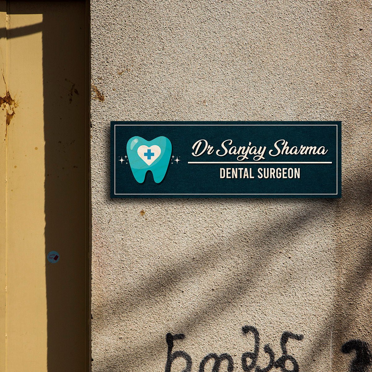 Tooth Name Plate Design for Doctor – Slim - Sblossom