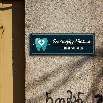 Tooth Name Plate Design for Doctor – Slim - Sblossom