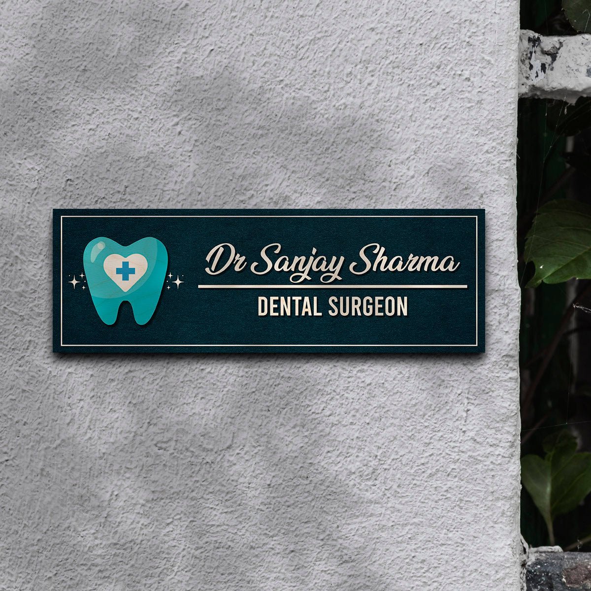 Tooth Name Plate Design for Doctor – Slim - Sblossom