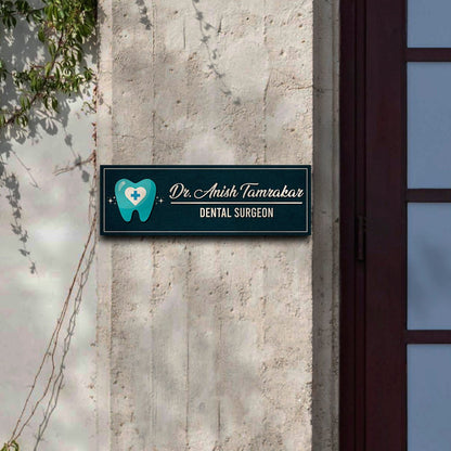 Tooth Name Plate Design for Doctor – Slim - Sblossom