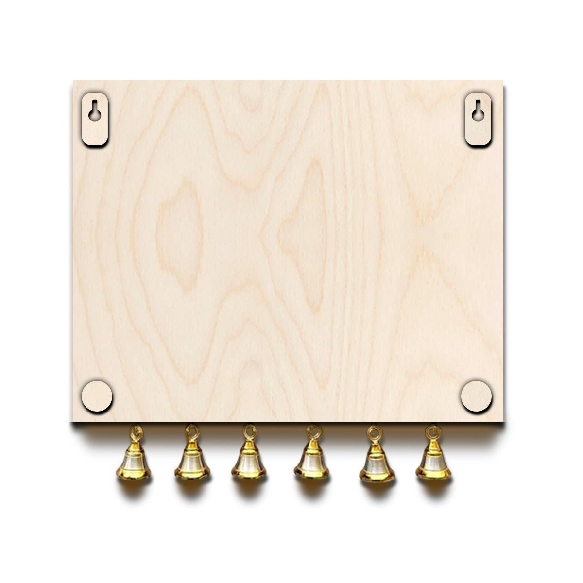 Traditional Bell Name Plate in Wood with Personalized Family Name - Sblossom