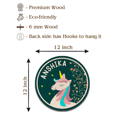 Unicorn Name Plate Design for Home - Sblossom