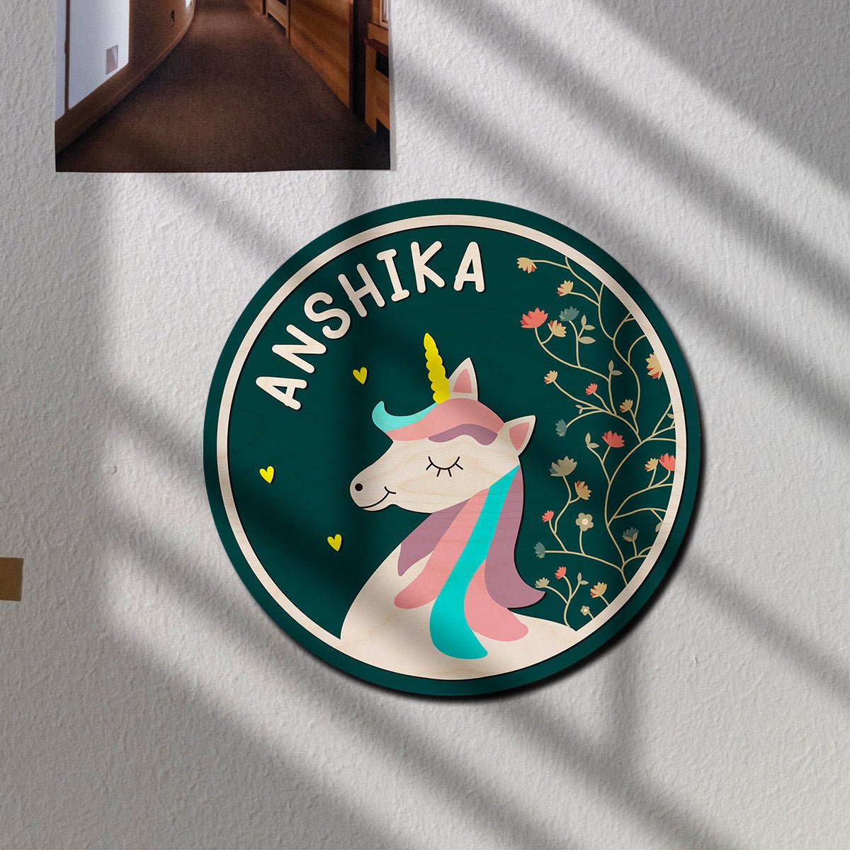 Unicorn Name Plate Design for Home - Sblossom