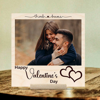 Unique Photo Print on Wood with Personalized Couple Keepsake Design - Sblossom
